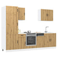 vidaXL 7-tlg. Küchenschrank-Set Lucca Artisan-Eiche Holzwerkstoff