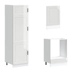 vidaXL 7-tlg. Küchenschrank-Set Porto Hochglanz-Weiß Holzwerkstoff