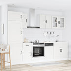 vidaXL 8-tlg. Küchenschrank-Set Kalmar Weiß Holzwerkstoff