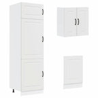 vidaXL 8-tlg. Küchenschrank-Set Kalmar Weiß Holzwerkstoff