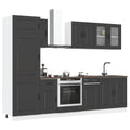 vidaXL 8-tlg. Küchenschrank-Set Kalmar Weiß Holzwerkstoff