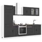 vidaXL 8-tlg. Küchenschrank-Set Kalmar Weiß Holzwerkstoff