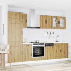 vidaXL 8-tlg. Küchenschrank-Set Kalmar Artisan-Eiche Holzwerkstoff