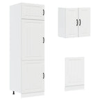 vidaXL 8-tlg. Küchenschrank-Set Lucca Weiß Holzwerkstoff