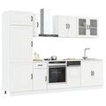 vidaXL 8-tlg. Küchenschrank-Set Lucca Weiß Holzwerkstoff
