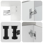 vidaXL 4-tlg. Küchenschrank-Set Kalmar Grau Sonoma Holzwerkstoff