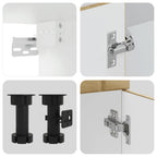 vidaXL 4-tlg. Küchenschrank-Set Lucca Sonoma-Eiche Holzwerkstoff