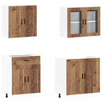 vidaXL 4-tlg. Küchenschrank-Set Porto Altholz-Optik Holzwerkstoff