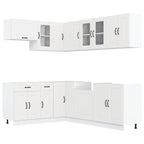 vidaXL 11-tlg. Küchenschrank-Set Kalmar Weiß Holzwerkstoff