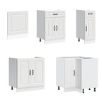 vidaXL 11-tlg. Küchenschrank-Set Kalmar Weiß Holzwerkstoff