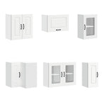 vidaXL 11-tlg. Küchenschrank-Set Kalmar Weiß Holzwerkstoff