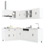 vidaXL 11-tlg. Küchenschrank-Set Kalmar Weiß Holzwerkstoff