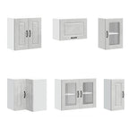 vidaXL 11-tlg. Küchenschrank-Set Kalmar Betongrau Holzwerkstoff