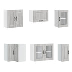 vidaXL 11-tlg. Küchenschrank-Set Kalmar Grau Sonoma Holzwerkstoff