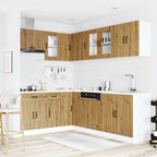 vidaXL 11-tlg. Küchenschrank-Set Kalmar Artisan-Eiche Holzwerkstoff
