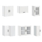 vidaXL 11-tlg. Küchenschrank-Set Lucca Weiß Holzwerkstoff