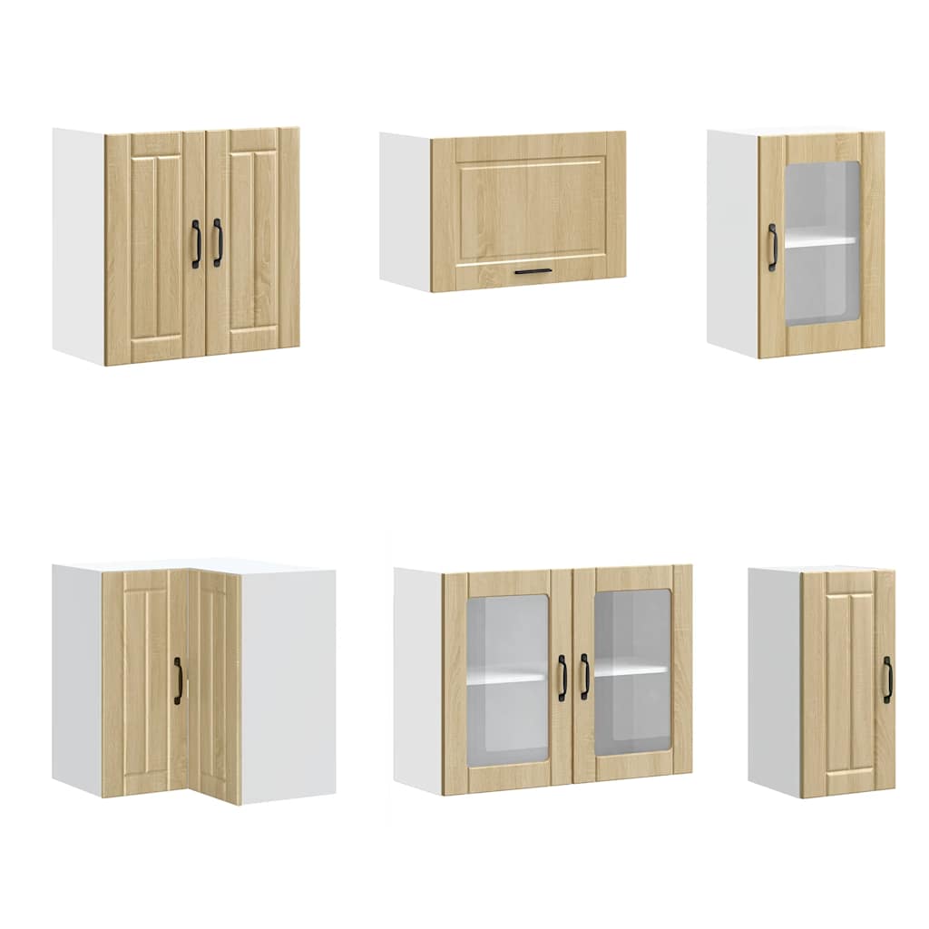 vidaXL 11-tlg. Küchenschrank-Set Lucca Sonoma-Eiche Holzwerkstoff