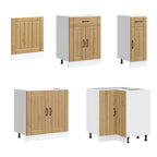 vidaXL 11-tlg. Küchenschrank-Set Lucca Artisan-Eiche Holzwerkstoff