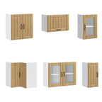 vidaXL 11-tlg. Küchenschrank-Set Lucca Artisan-Eiche Holzwerkstoff