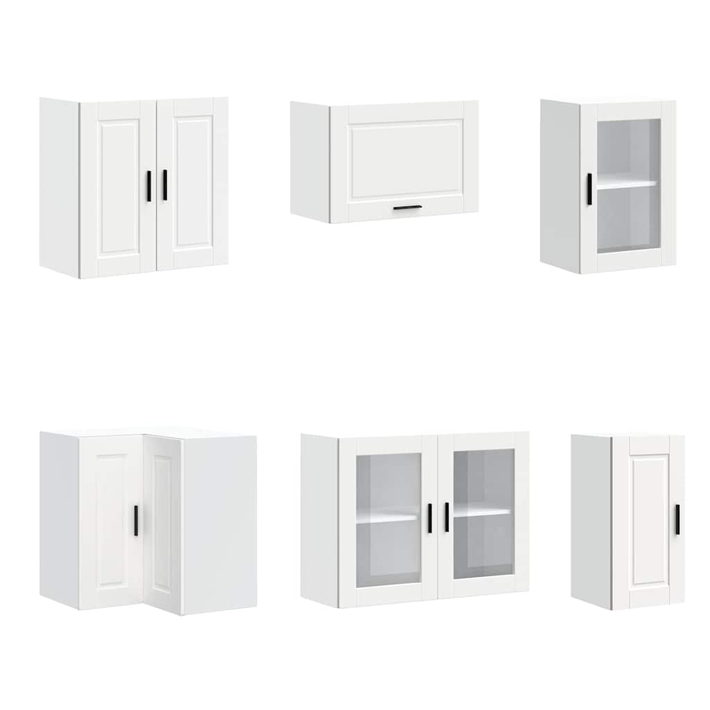 vidaXL 11-tlg. Küchenschrank-Set Porto Weiß Holzwerkstoff