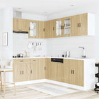 vidaXL 11-tlg. Küchenschrank-Set Porto Sonoma-Eiche Holzwerkstoff
