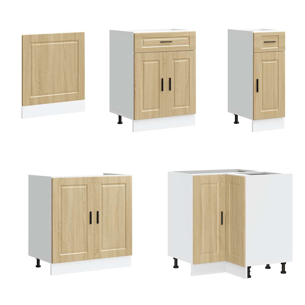 vidaXL 11-tlg. Küchenschrank-Set Porto Sonoma-Eiche Holzwerkstoff