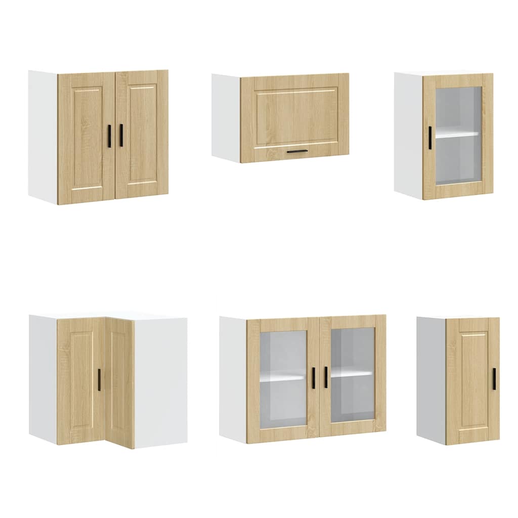 vidaXL 11-tlg. Küchenschrank-Set Porto Sonoma-Eiche Holzwerkstoff