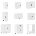 vidaXL 14-tlg. Küchenschrank-Set Kalmar Weiß Holzwerkstoff