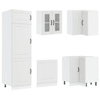 vidaXL 14-tlg. Küchenschrank-Set Kalmar Weiß Holzwerkstoff