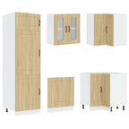 vidaXL 14-tlg. Küchenschrank-Set Kalmar Sonoma-Eiche Holzwerkstoff