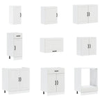 vidaXL 14-tlg. Küchenschrank-Set Lucca Weiß Holzwerkstoff