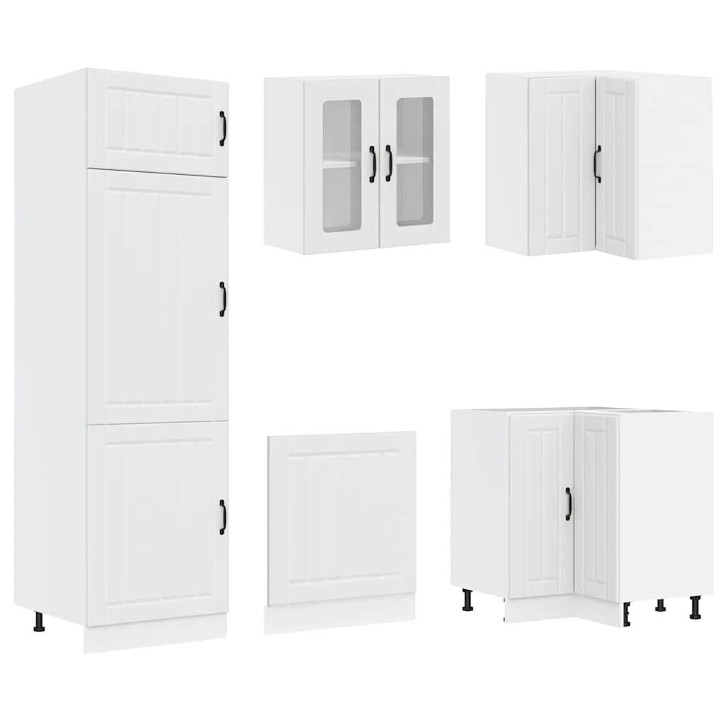 vidaXL 14-tlg. Küchenschrank-Set Lucca Weiß Holzwerkstoff