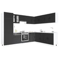 vidaXL 14-tlg. Küchenschrank-Set Lucca Weiß Holzwerkstoff