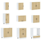 vidaXL 14-tlg. Küchenschrank-Set Lucca Sonoma-Eiche Holzwerkstoff