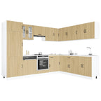 vidaXL 14-tlg. Küchenschrank-Set Lucca Sonoma-Eiche Holzwerkstoff