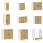 vidaXL 14-tlg. Küchenschrank-Set Lucca Artisan-Eiche Holzwerkstoff