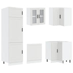 vidaXL 14-tlg. Küchenschrank-Set Porto Weiß Holzwerkstoff