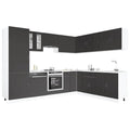 vidaXL 14-tlg. Küchenschrank-Set Porto Weiß Holzwerkstoff