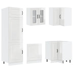 vidaXL 14-tlg. Küchenschrank-Set Porto Hochglanz-Weiß Holzwerkstoff