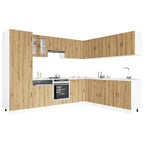 vidaXL 14-tlg. Küchenschrank-Set Porto Artisan-Eiche Holzwerkstoff