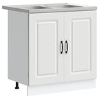 vidaXL Küchenschrank Kalmar Weiß 80 x 46 x 81.5 cm Holzwerkstoff