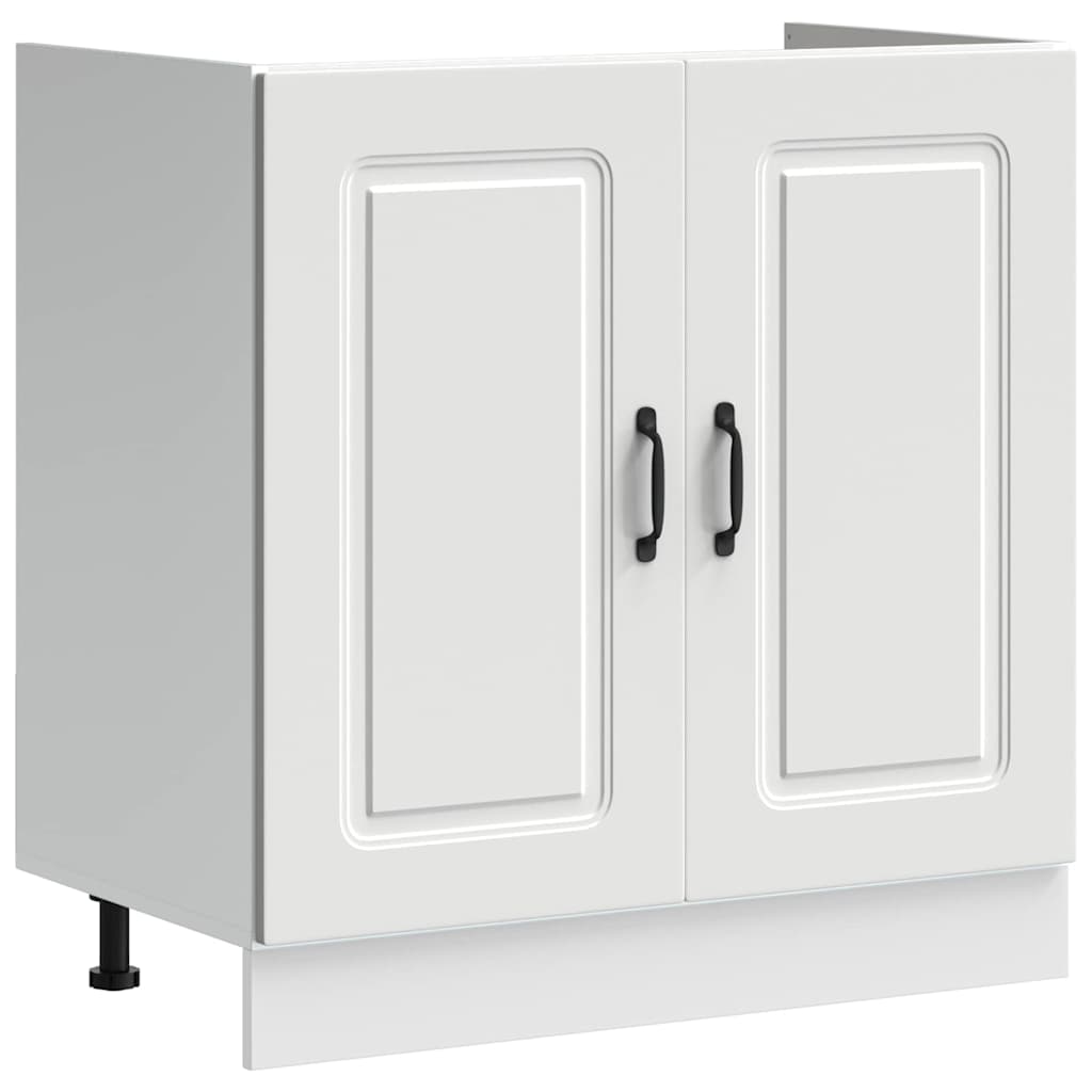vidaXL Küchenschrank Kalmar Weiß 80 x 46 x 81.5 cm Holzwerkstoff
