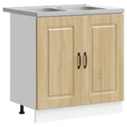 vidaXL Küchenschrank mit Tür Kalmar Sonoma-Eiche 80 x 46 x 81.5 cm
