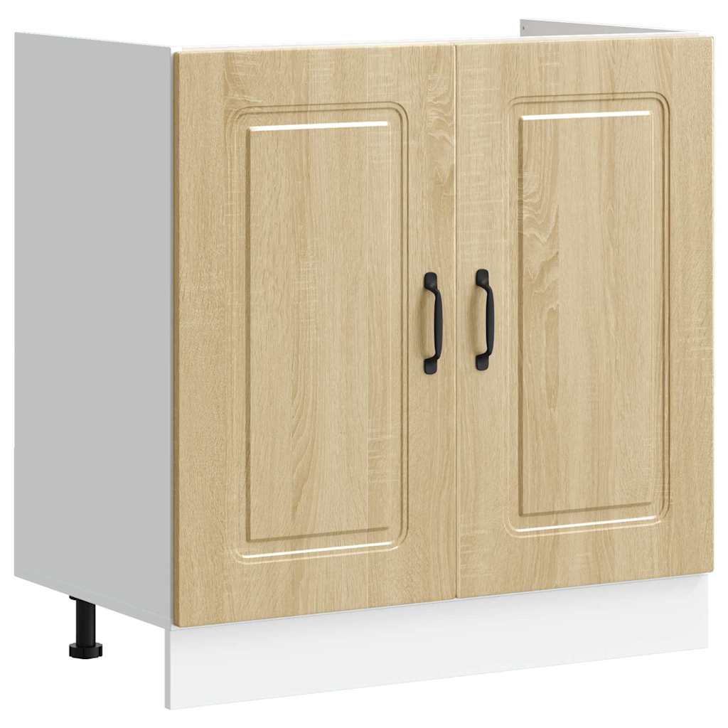 vidaXL Küchenschrank mit Tür Kalmar Sonoma-Eiche 80 x 46 x 81.5 cm