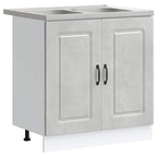 vidaXL Küchenschrank Kalmar Beton Grau 80 x 46 x 81.5 cm Holzwerkstoff
