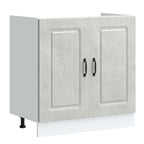 vidaXL Küchenschrank Kalmar Beton Grau 80 x 46 x 81.5 cm Holzwerkstoff