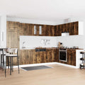 vidaXL Küchenschrank mit Speicher Kalmar 2 pcs Braun 80 x 46 x 81.5 cm