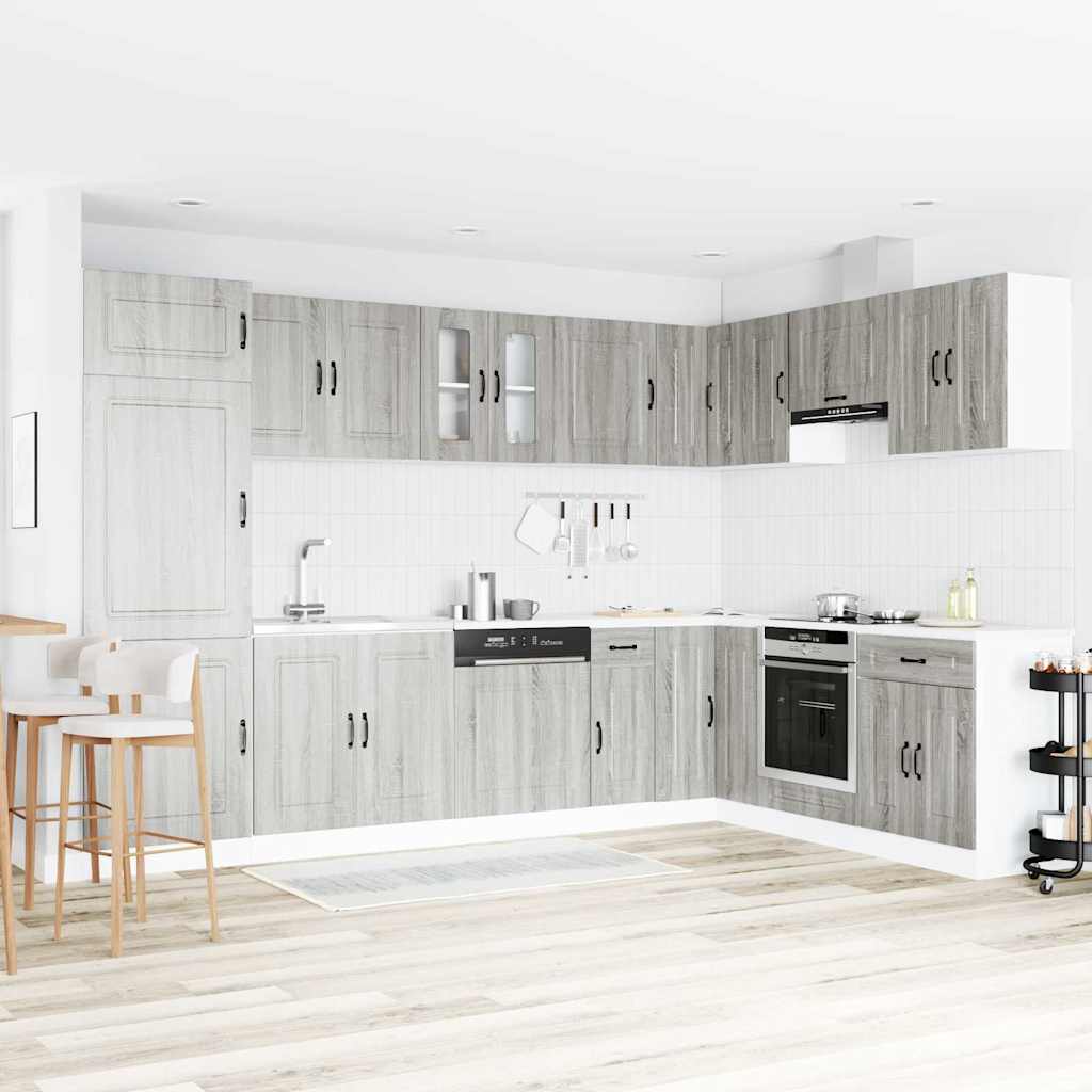 vidaXL Küchenschrank mit Tür Kalmar Graues Sonoma 80 x 46 x 81.5 cm