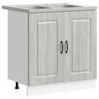 vidaXL Küchenschrank mit Tür Kalmar Graues Sonoma 80 x 46 x 81.5 cm