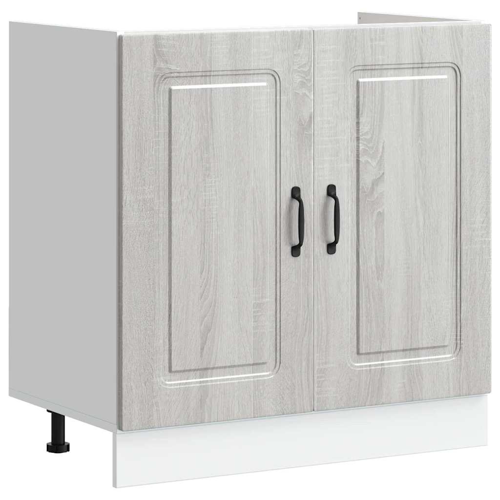 vidaXL Küchenschrank mit Tür Kalmar Graues Sonoma 80 x 46 x 81.5 cm